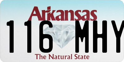 AR license plate 116MHY