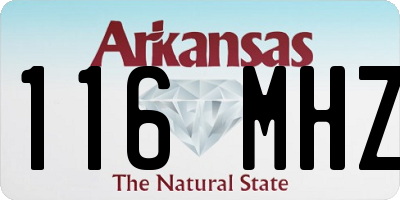 AR license plate 116MHZ