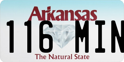 AR license plate 116MIN