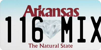 AR license plate 116MIX