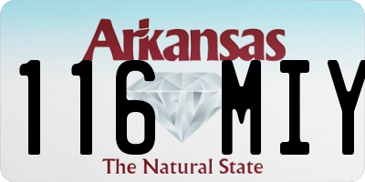 AR license plate 116MIY
