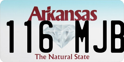 AR license plate 116MJB