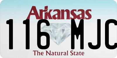 AR license plate 116MJC