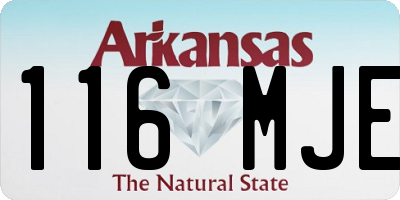 AR license plate 116MJE