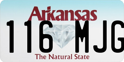 AR license plate 116MJG
