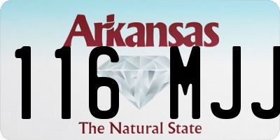 AR license plate 116MJJ