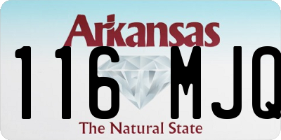 AR license plate 116MJQ