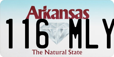 AR license plate 116MLY