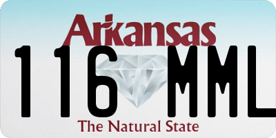 AR license plate 116MML