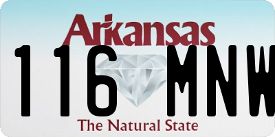 AR license plate 116MNW