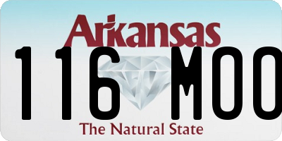 AR license plate 116MOO