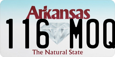 AR license plate 116MOQ