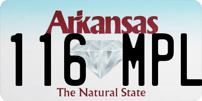 AR license plate 116MPL