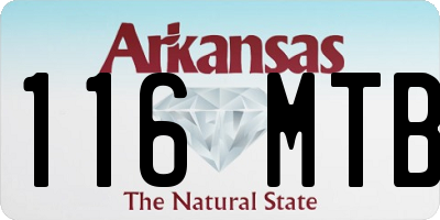 AR license plate 116MTB
