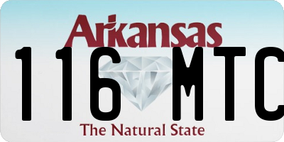 AR license plate 116MTC