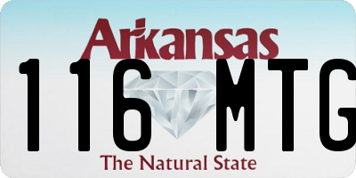 AR license plate 116MTG
