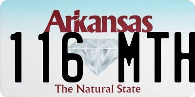 AR license plate 116MTH