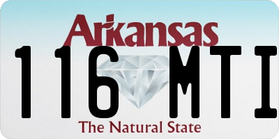 AR license plate 116MTI