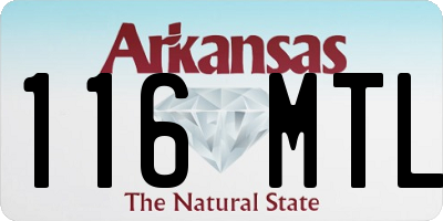AR license plate 116MTL