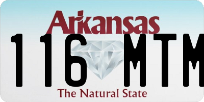 AR license plate 116MTM