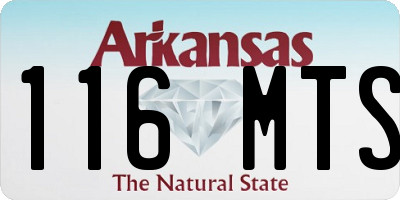 AR license plate 116MTS