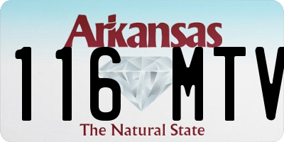 AR license plate 116MTV