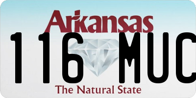 AR license plate 116MUC