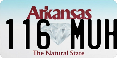 AR license plate 116MUH