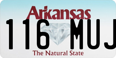 AR license plate 116MUJ
