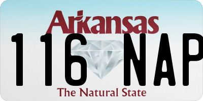 AR license plate 116NAP