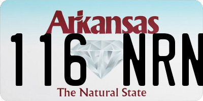 AR license plate 116NRN