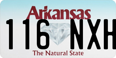 AR license plate 116NXH