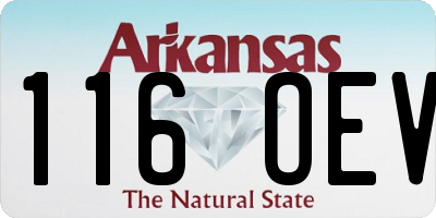 AR license plate 116OEV