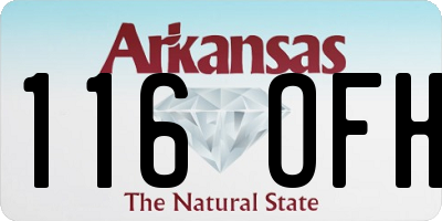 AR license plate 116OFH