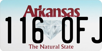 AR license plate 116OFJ