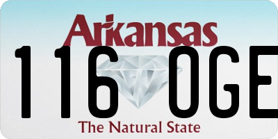 AR license plate 116OGE