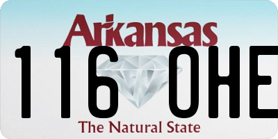 AR license plate 116OHE