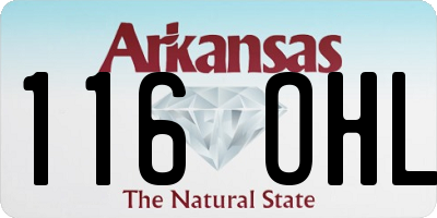 AR license plate 116OHL