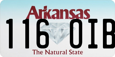 AR license plate 116OIB
