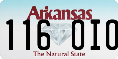 AR license plate 116OIO
