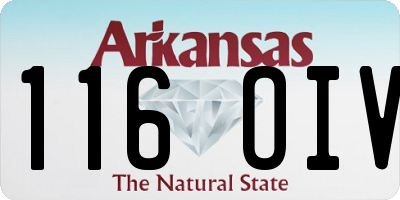 AR license plate 116OIV