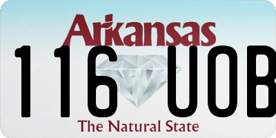 AR license plate 116UOB
