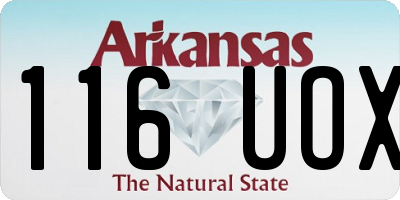 AR license plate 116UOX