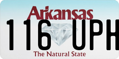 AR license plate 116UPH