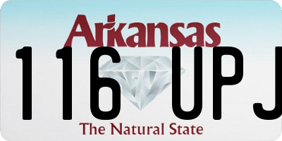 AR license plate 116UPJ