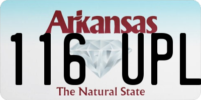 AR license plate 116UPL