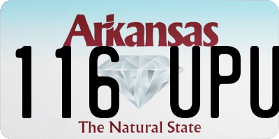 AR license plate 116UPU
