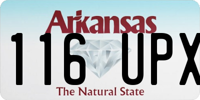 AR license plate 116UPX