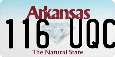 AR license plate 116UQC