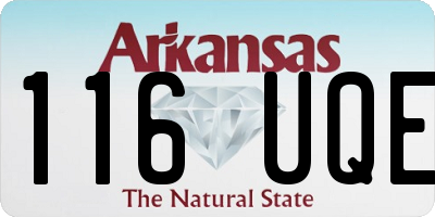 AR license plate 116UQE